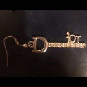 Dior key earrings